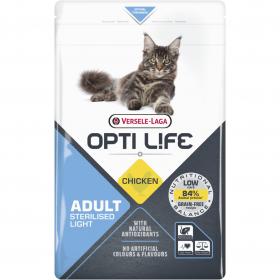 Opti Life Cat Adult Sterilised/Light Chicken
