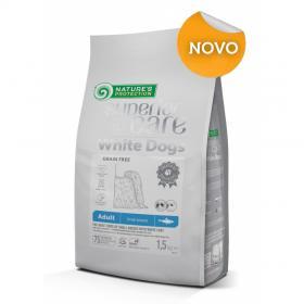 White Dog Grain Free With Herring Adult Small-Mini 1,5kg + GRATIS Hypoallergenic Dental With White Fish poslastica 50g