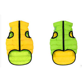 AiryVest dvostrani kaputić: zeleno-žuti
